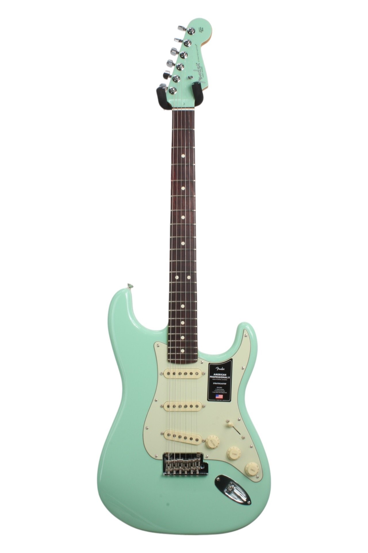 American Pro II Matching Headcap Stratocaster, Surf Green