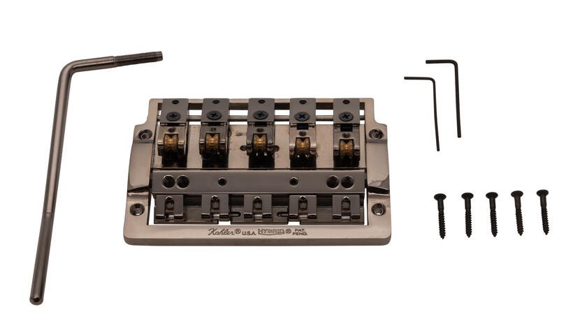 7415 - Hybrid 5-String Bass Tremolo with Extra Wide Rearward Saddles - Black