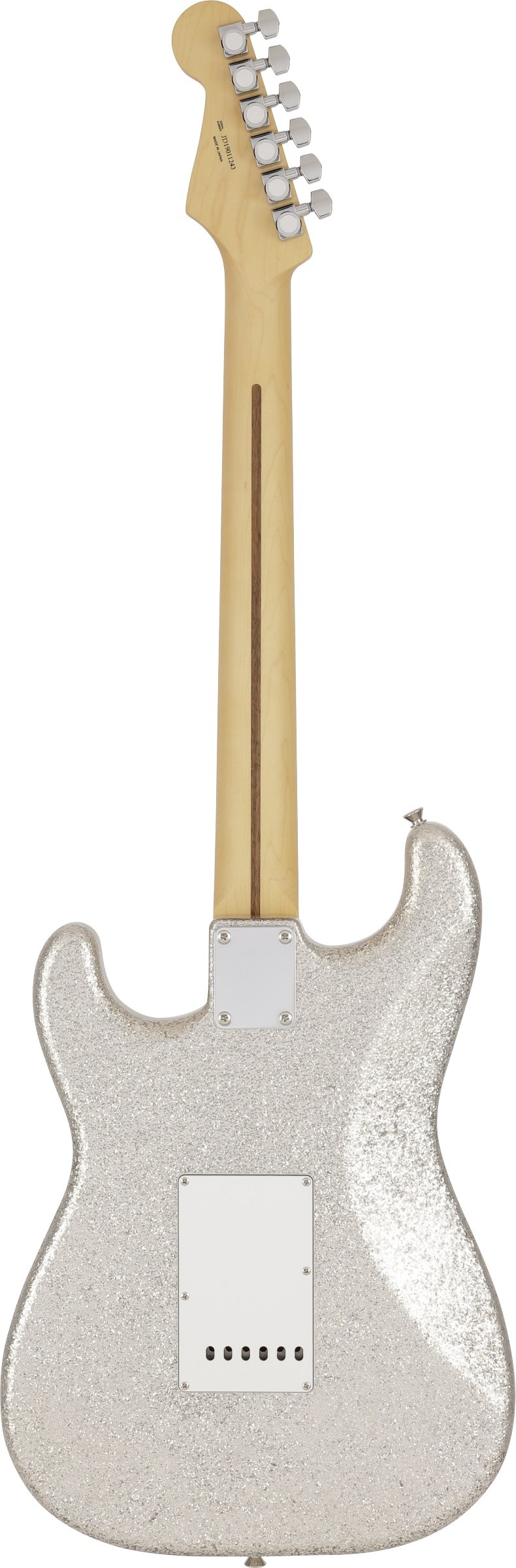 Made in Japan Limited Stratocaster®HSS, Rosewood Fingerboard, Silver Sparkle, with Black Headstock
