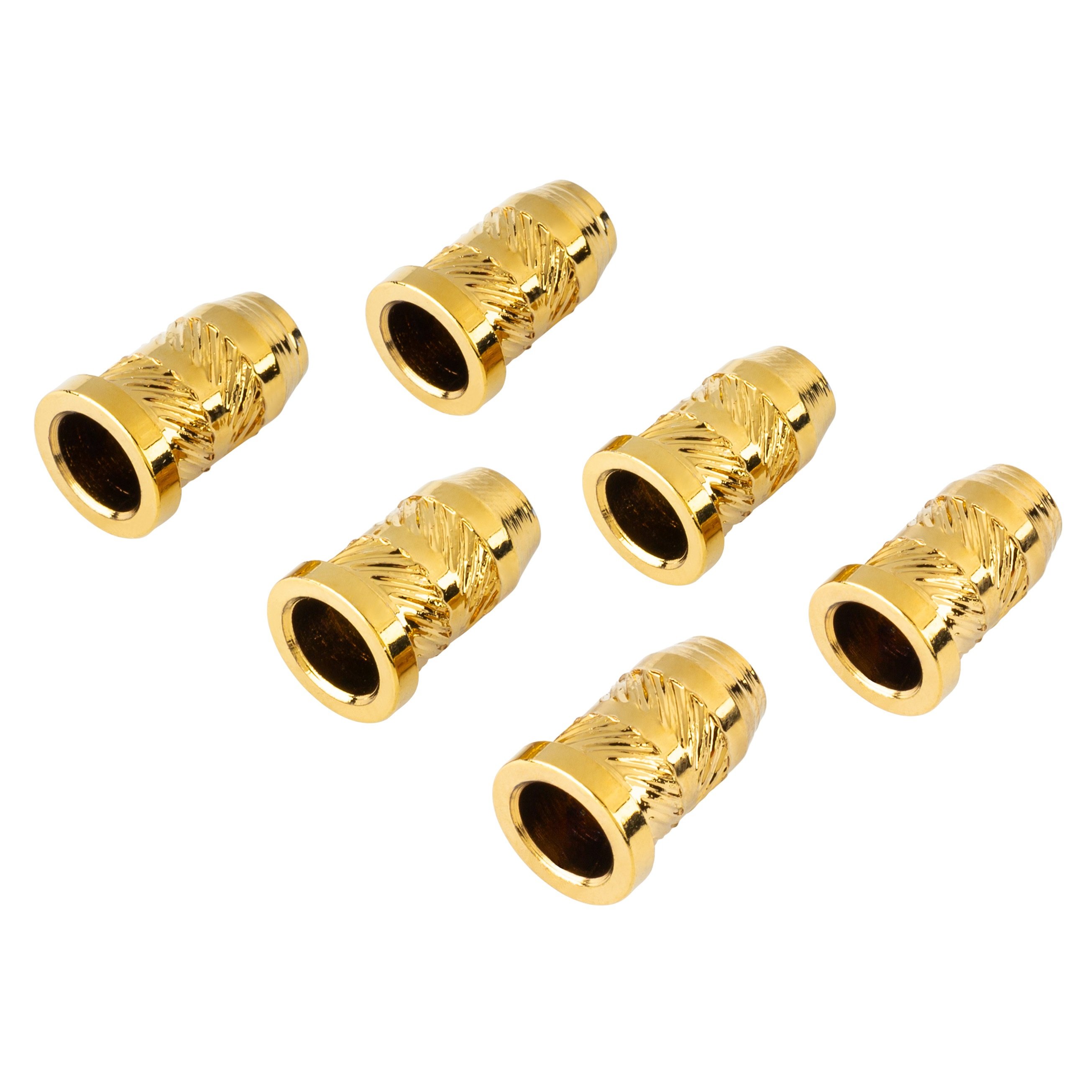  String Sockets, 6 pcs, Gold