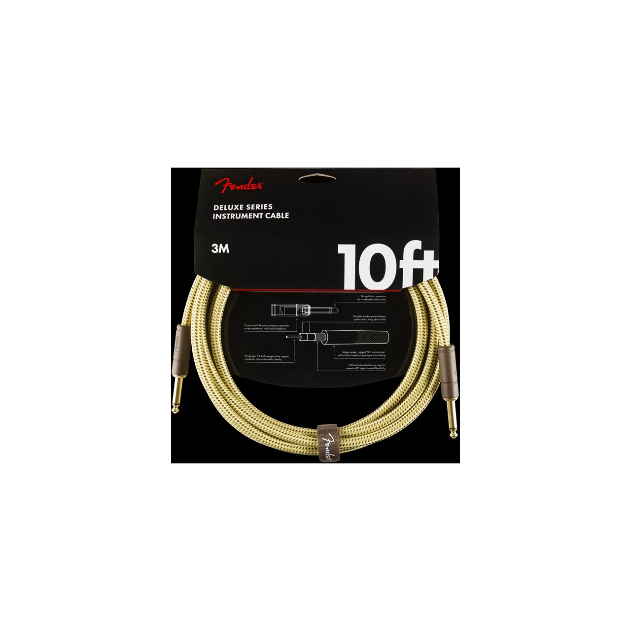 Instrument Cable 3m Tweed