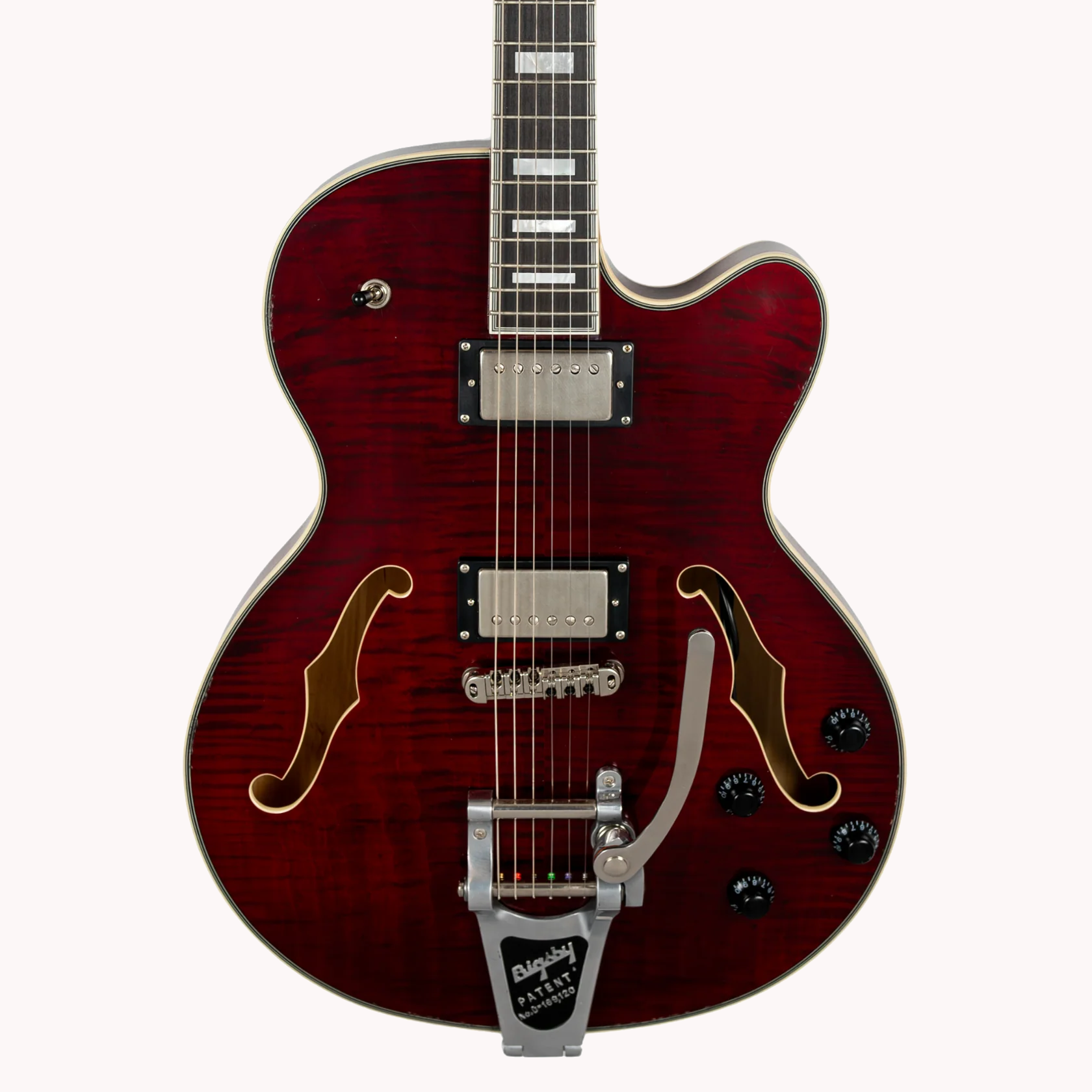 Monterey Bigsby NH Trans Red Aged