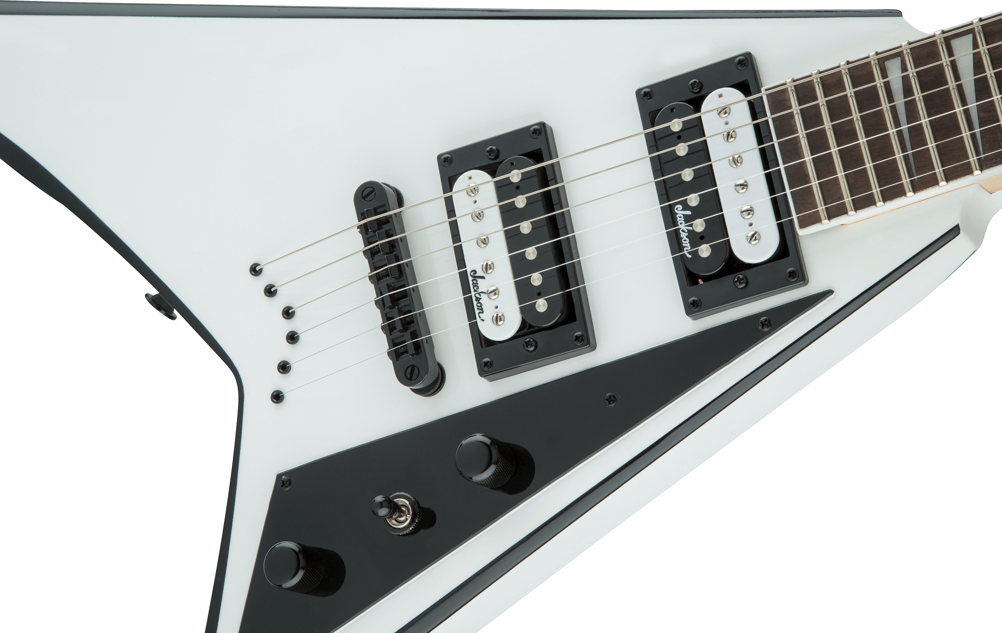 JS Series Rhoads JS32T White with Black Bevels