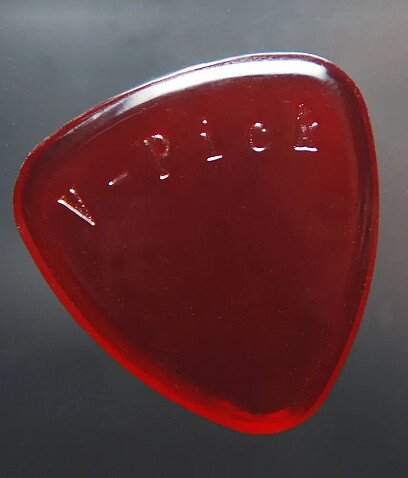 Freakishly Large Round Pick Rubyred