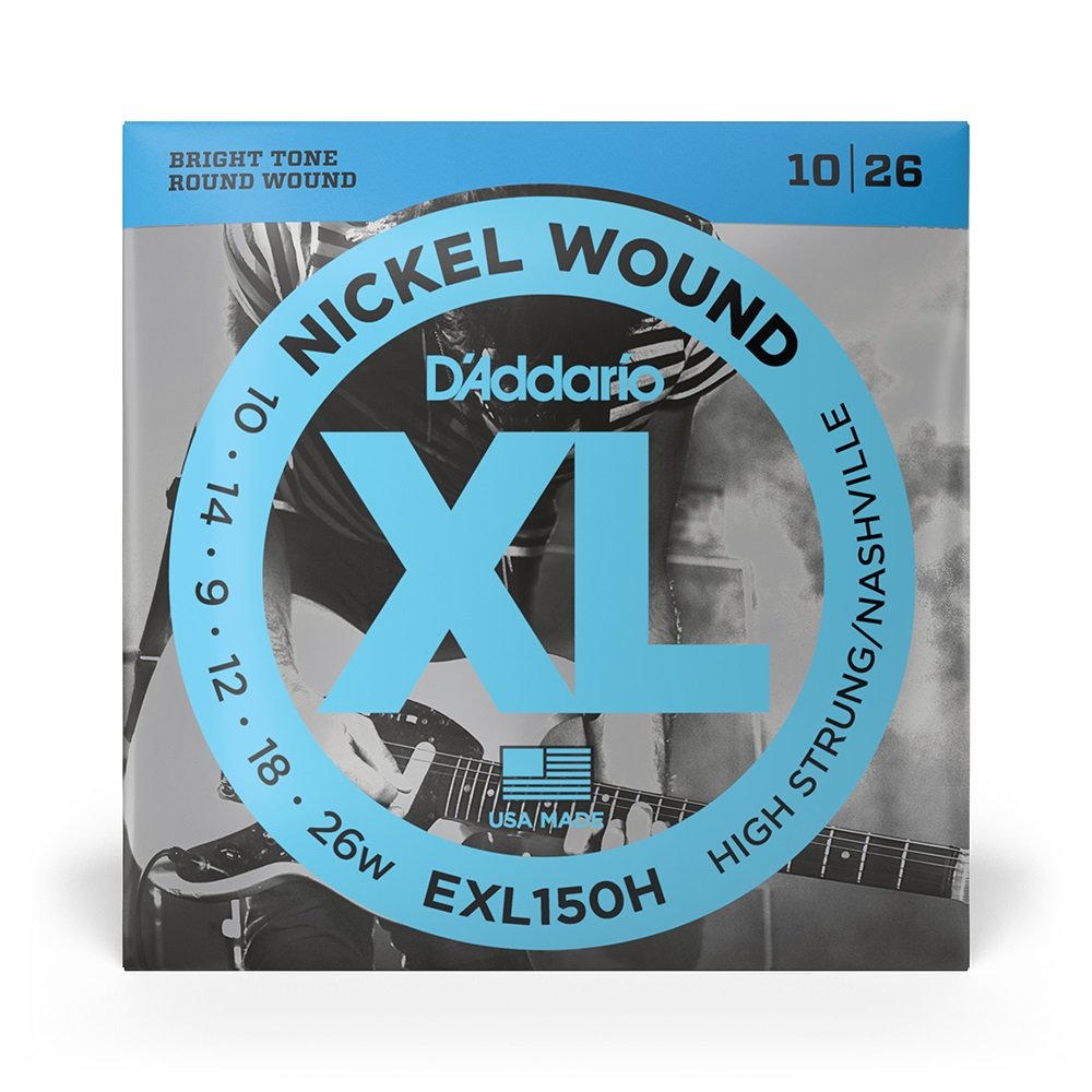 EXL150H Nickel Wound Electric Guitar Strings, High-Strung/Nashville Tuning, 10-26