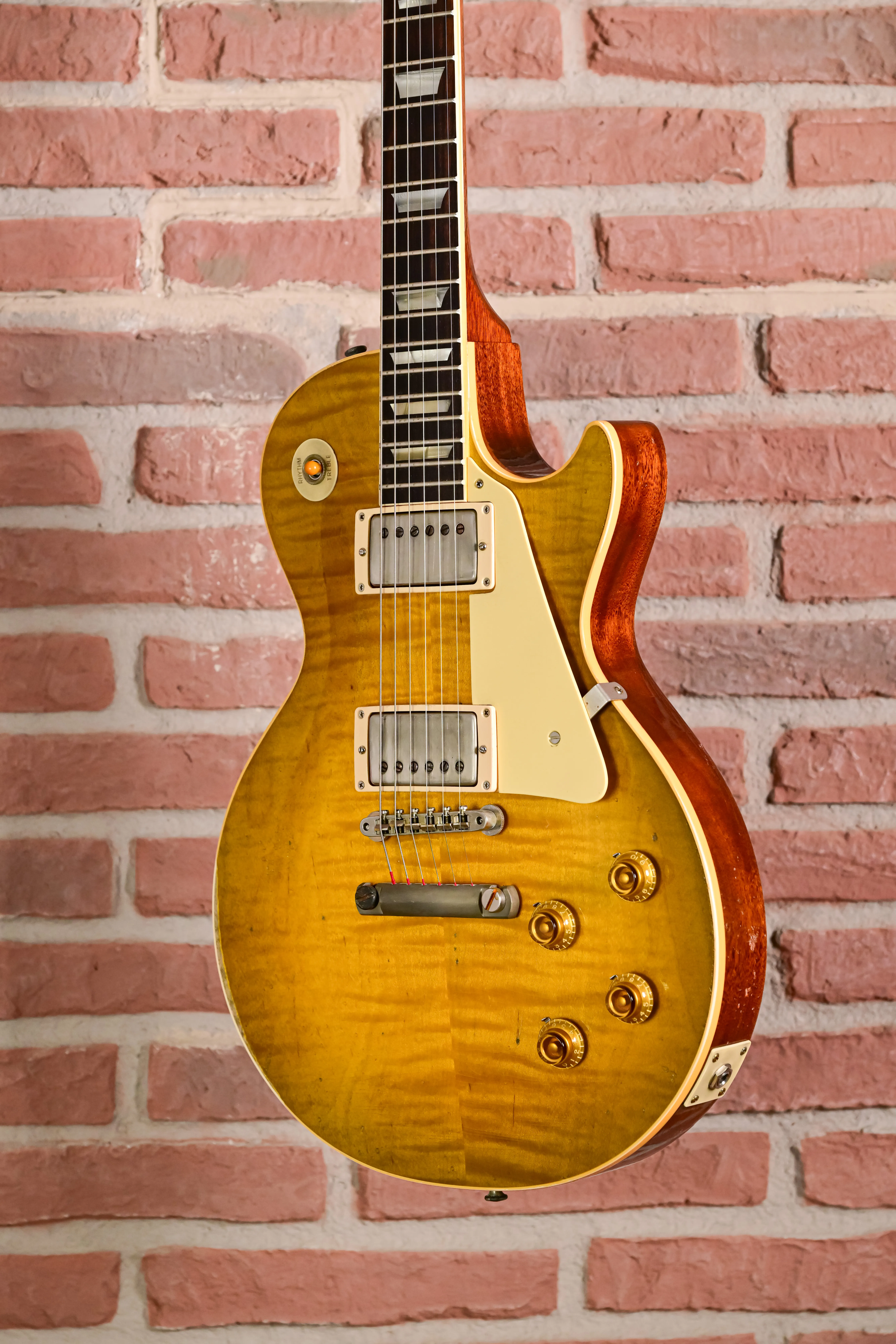 1959 Les Paul Standard Reissue Heavy Aged Green Lemon Fade Custom Shop