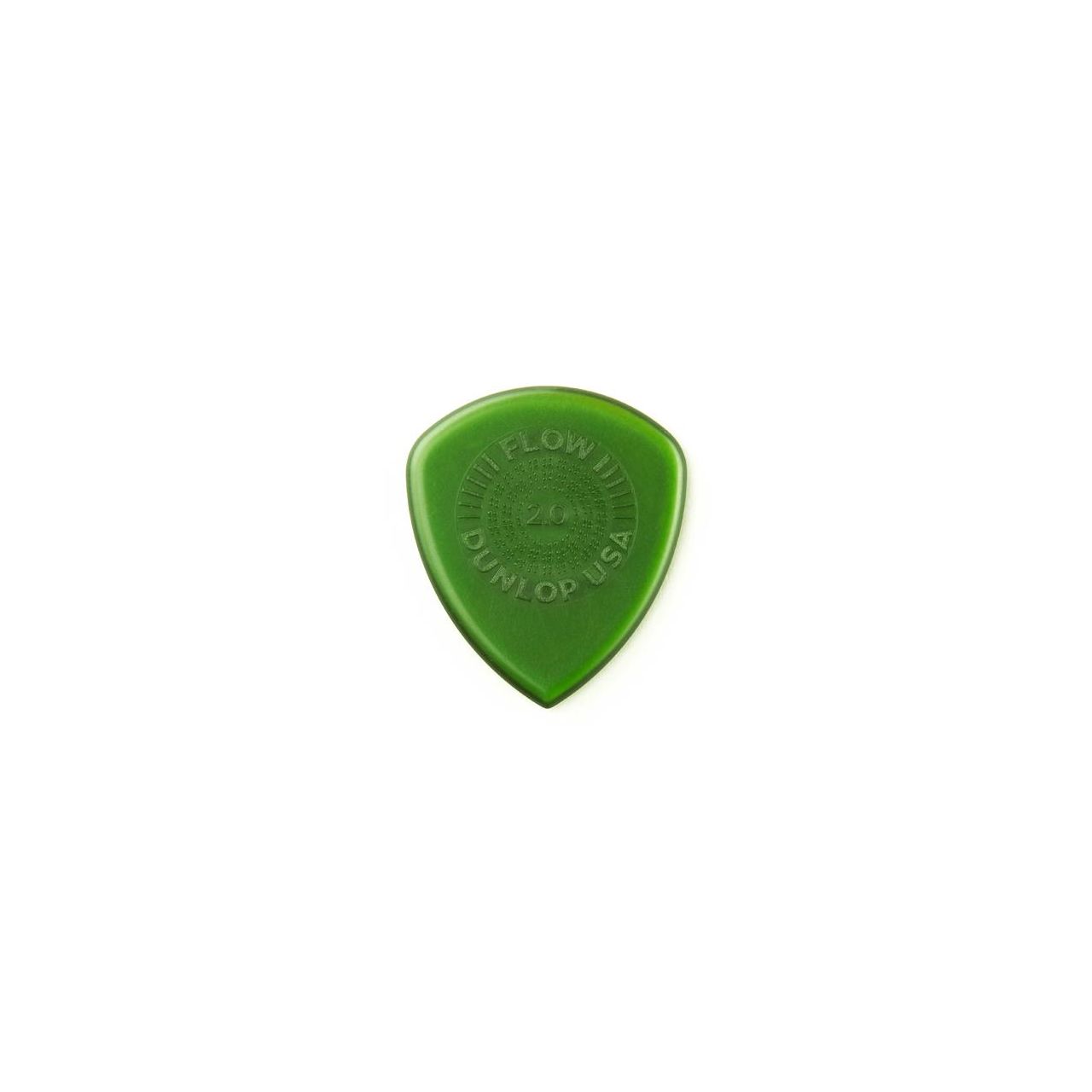Dunlop Flow Standard Picks with Grip, Refill Pack, 12 pcs., green, 2.00 mm