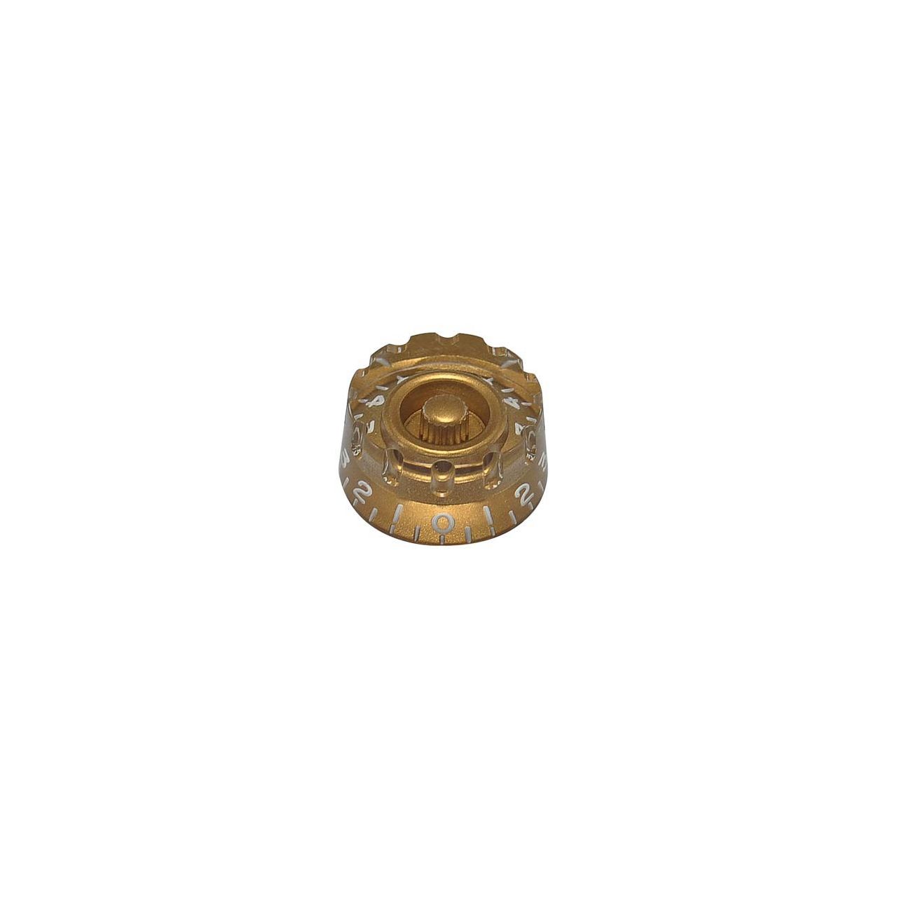 Potiknopf, Speed Knob (notched edge), transparent gold, für US-Poti-Schaft 