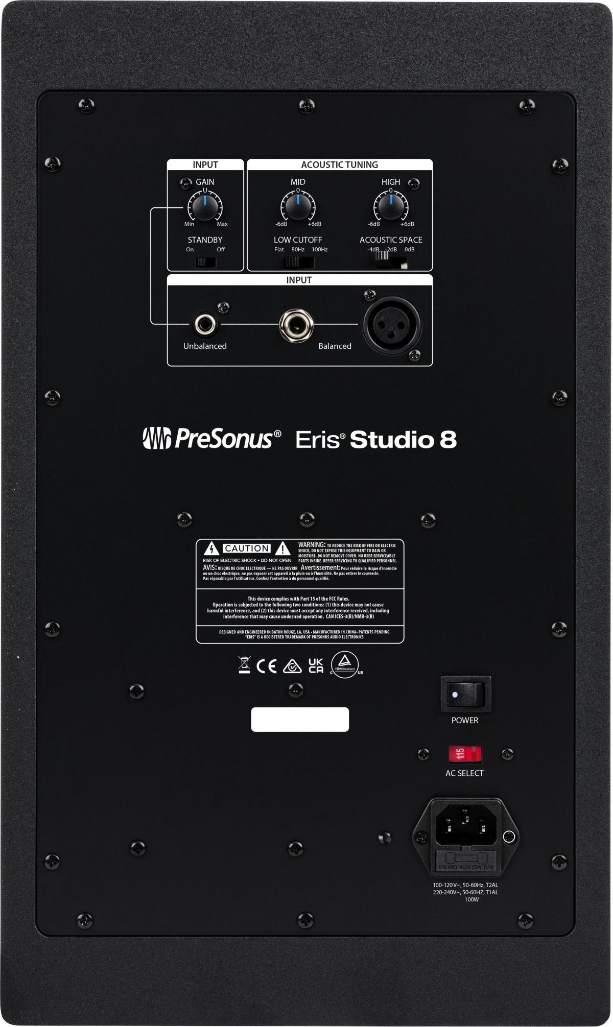 Eris® Studio 8, Black, 220-240V EU