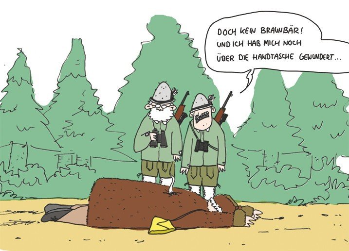 Braunbär Postkarte