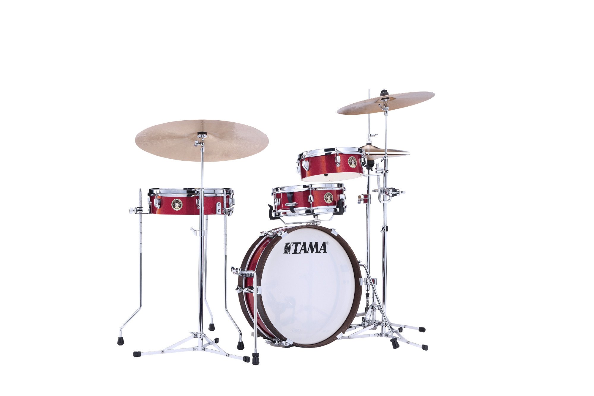Club-Jam Pancake Drumset 4pcs Burnt Red Mist