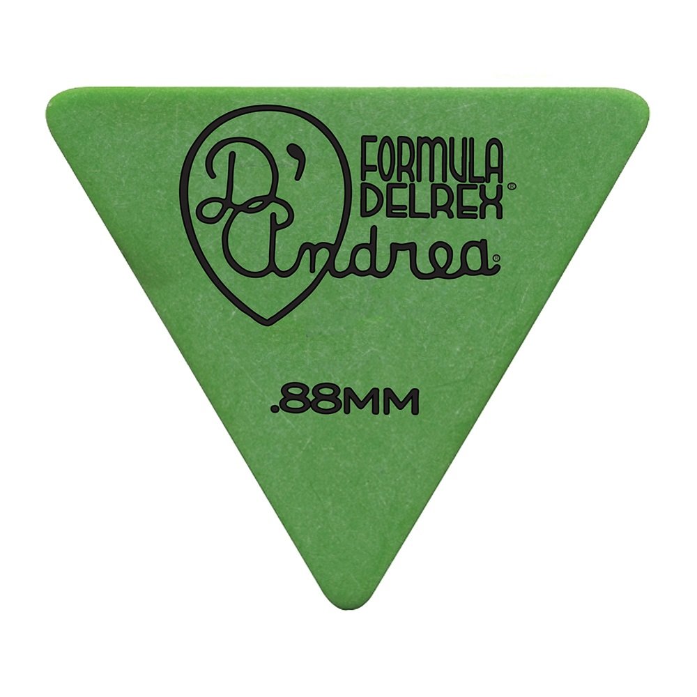 Formula Delrex Picks - 355 Shape (RD355 .88MH), 72 pcs Refill Bag, 0.88 mm, Green