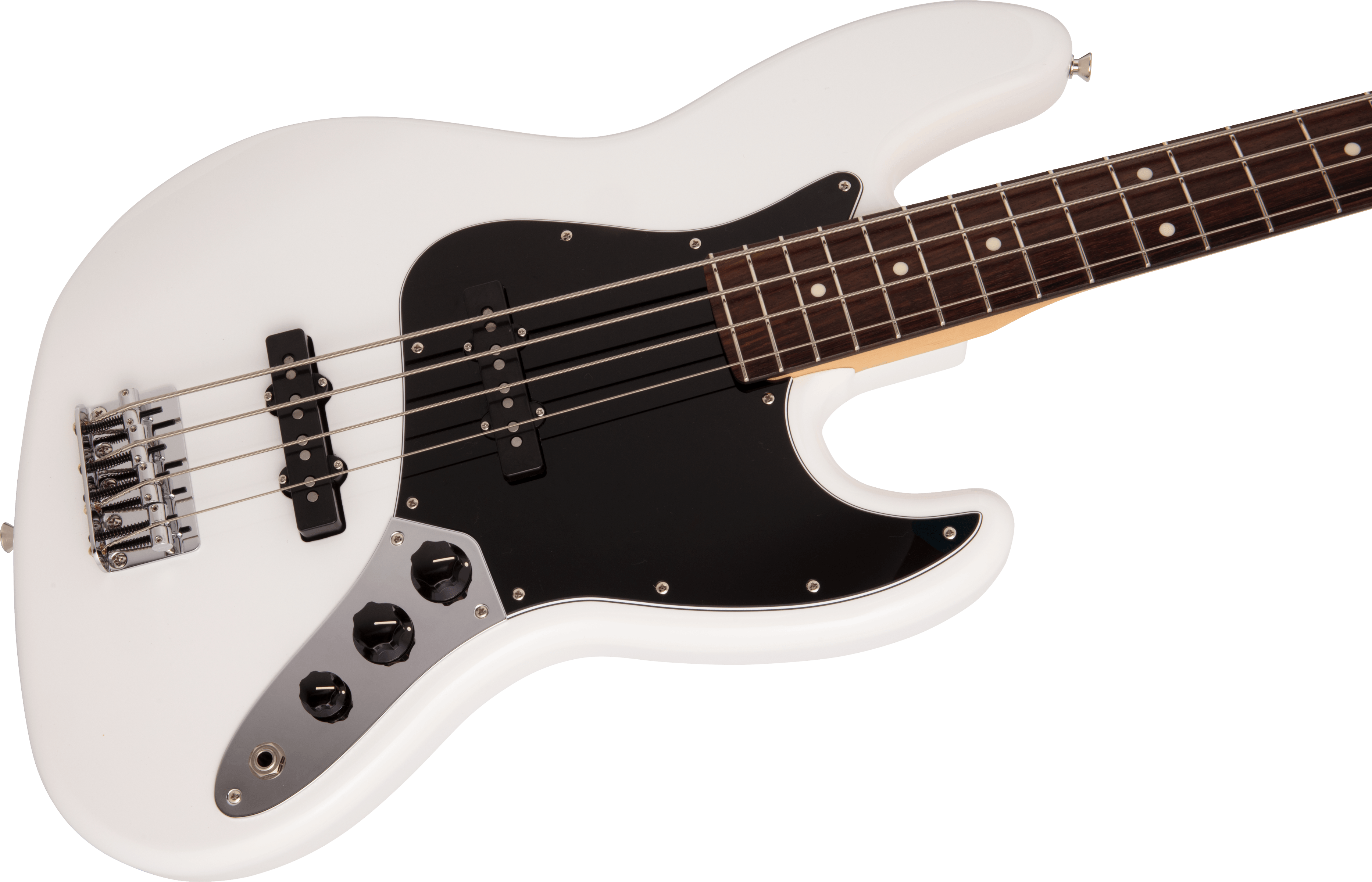 Made in Japan Hybrid II Jazz Bass®, Rosewood Fingerboard, Arctic White