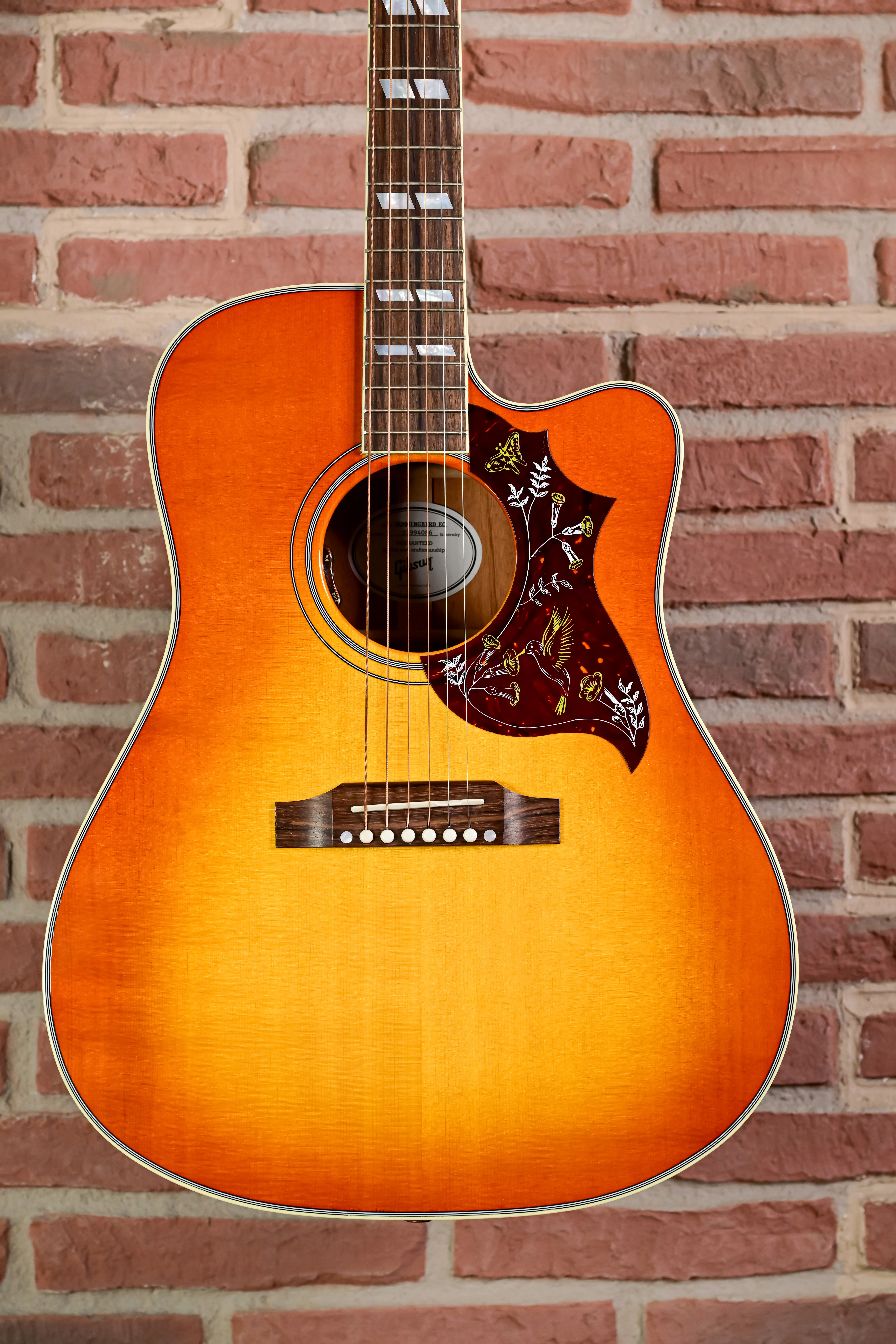 hummingbird gibson Standard EC Heritage Cherry Sunburst Obenansicht
