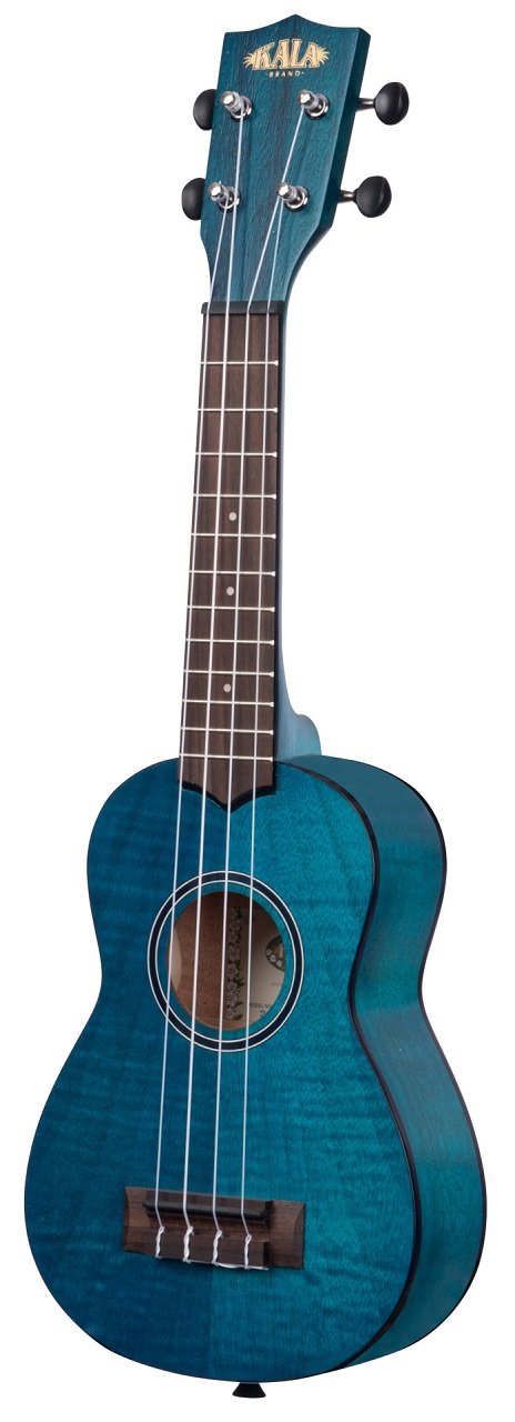 KA-SEMB - Blue Exotic Mahogany Soprano Ukulele, with Bag (UB-S)