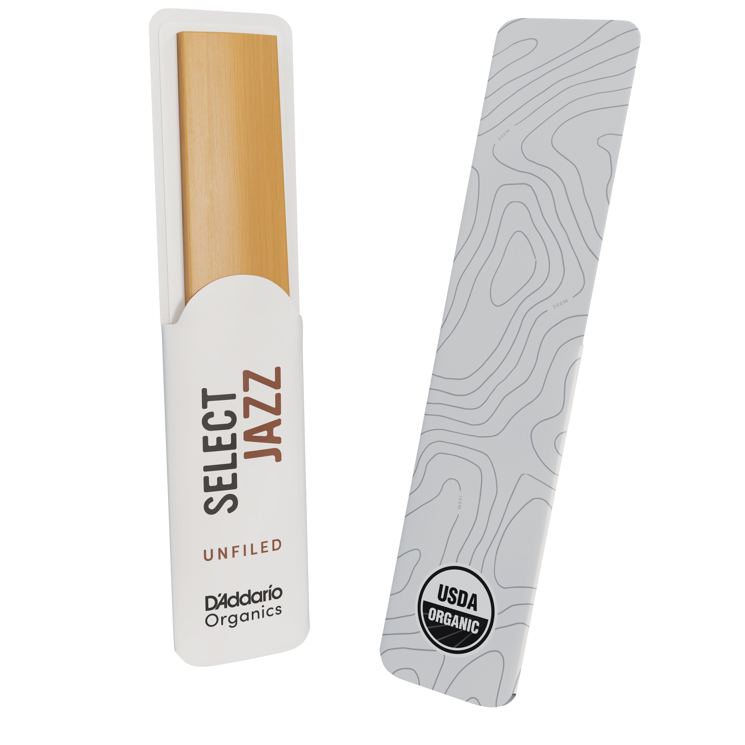 Unfiled Organic Select Jazz Blätter für Tenorsaxophon, Stärke 3, medium, 5er-Packung