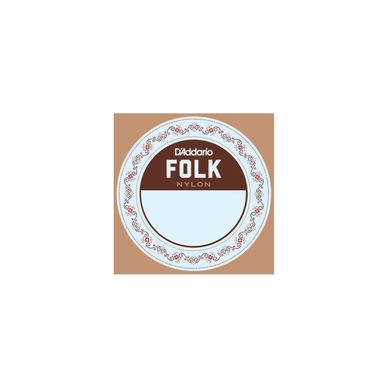 BEB045W Einzelsaite für Folkgitarre, Nylon, Kugelende, .045
