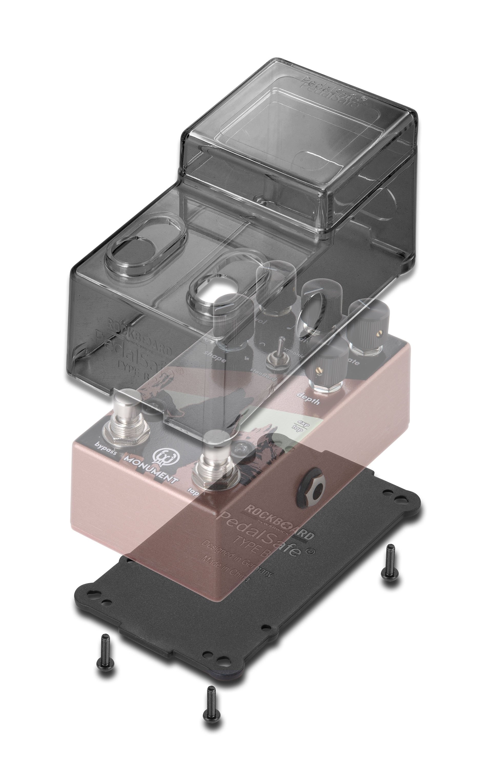 PedalSafe Type B2 - Protective Cover and Universal Mounting Plate for WALRUS ARP-87, WALRUS Monument