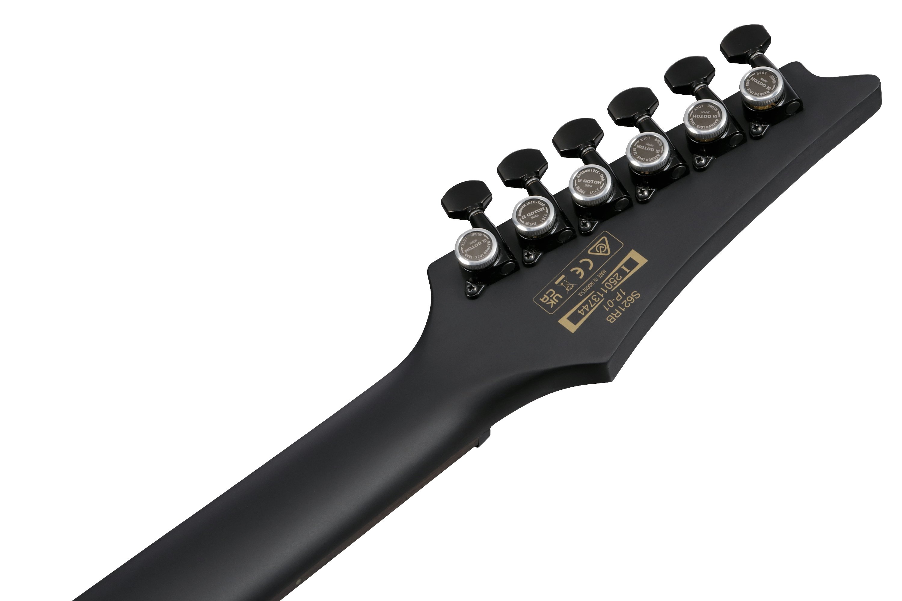 S721RB-BKF Iron Label Black Flat E-Gitarre