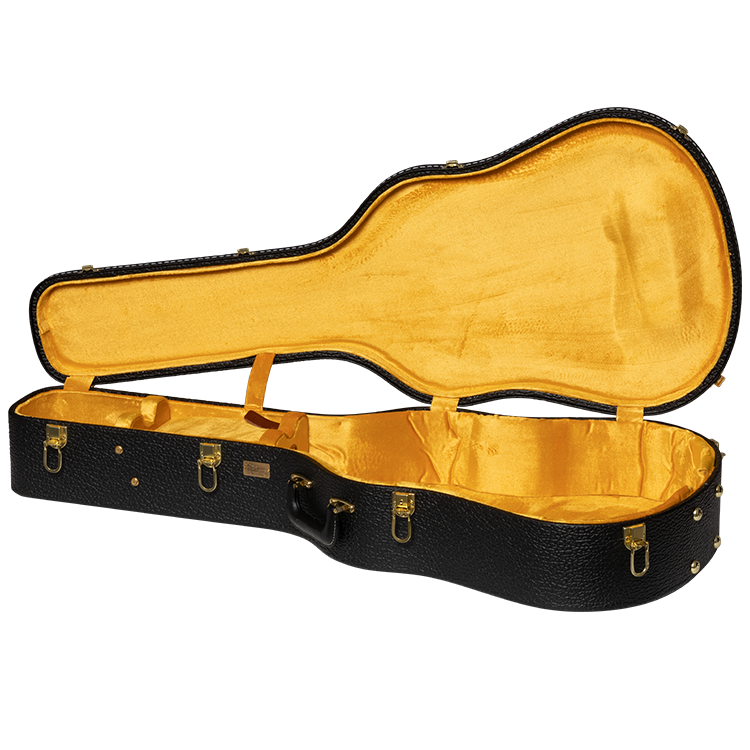 Lifton Historic Black/Goldenrod Hardshell Case, Dreadnought