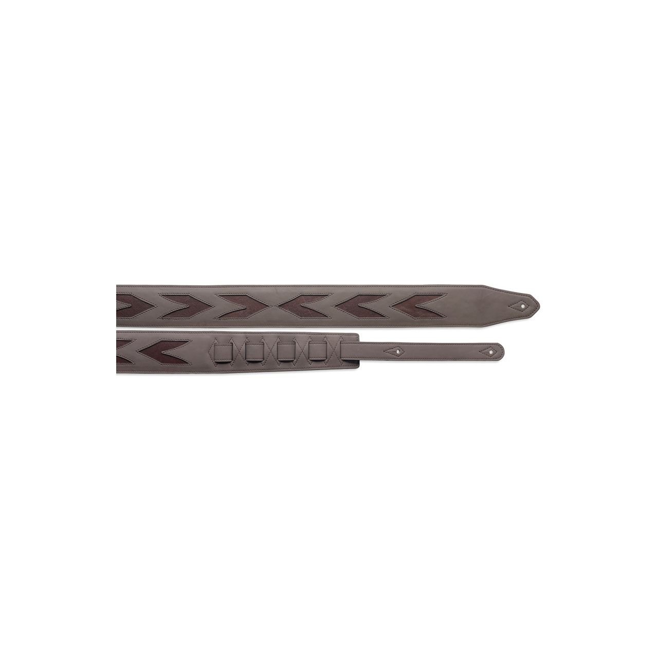 SLPL82 BRN/DBR Ledergurt gepolstert Braun