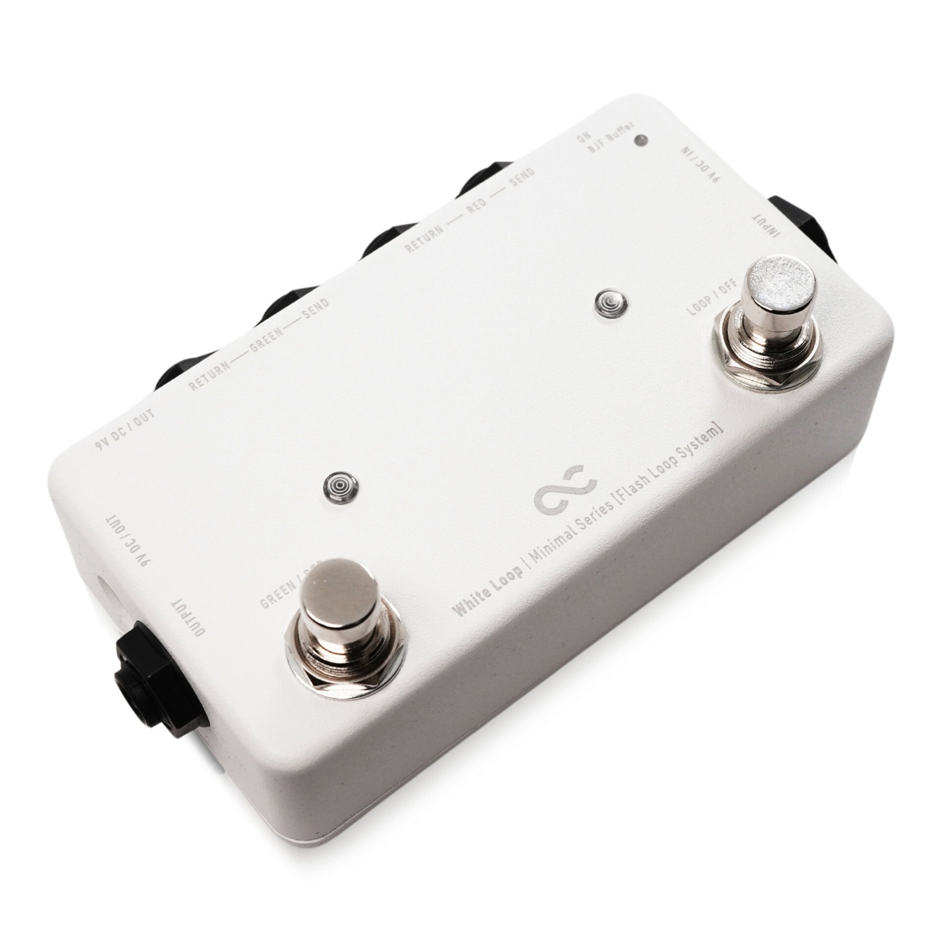 Minimal Series White Loop with BJF Buffer - A/B Switch / True Bypass Looper