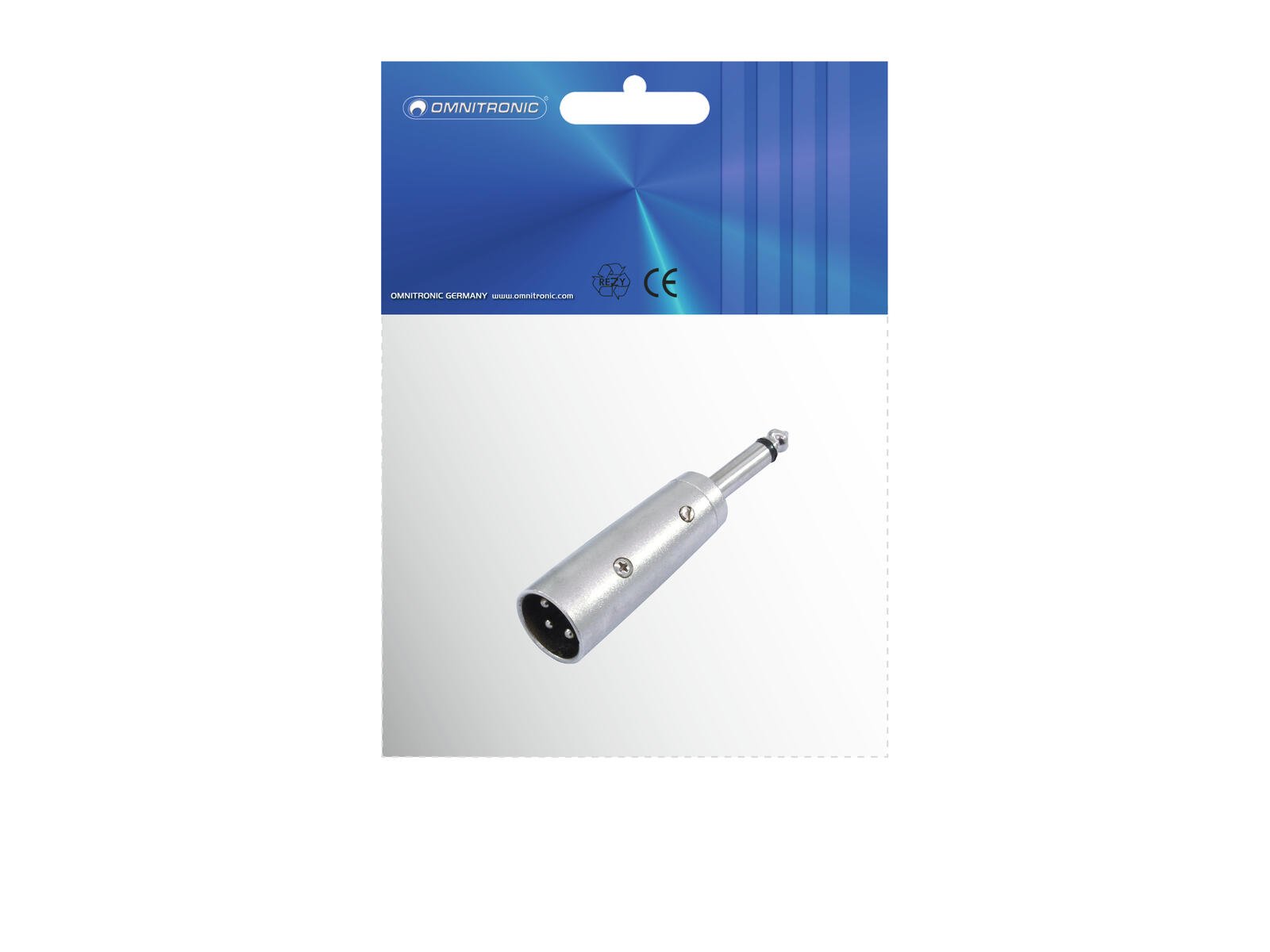 Adapter XLR(M)/Klinke(M) mono