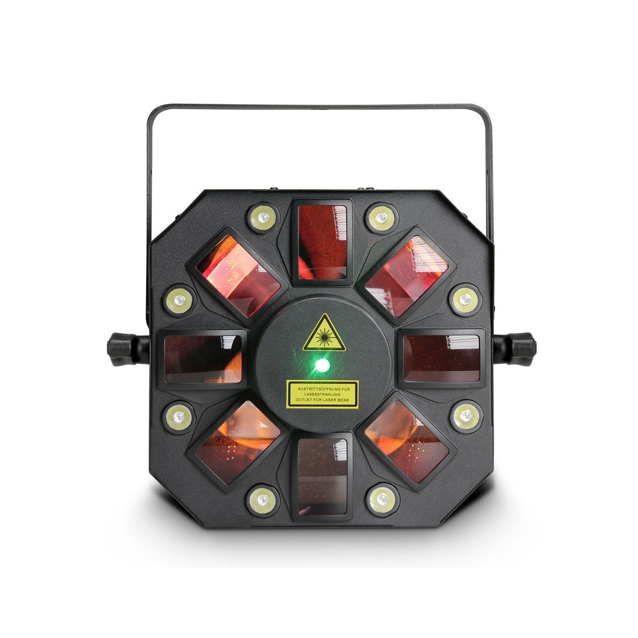 Cameo STORM - 3 in 1 Lichteffekt, 5 x 3W RGBWA Derby, Strobe und Grating Laser