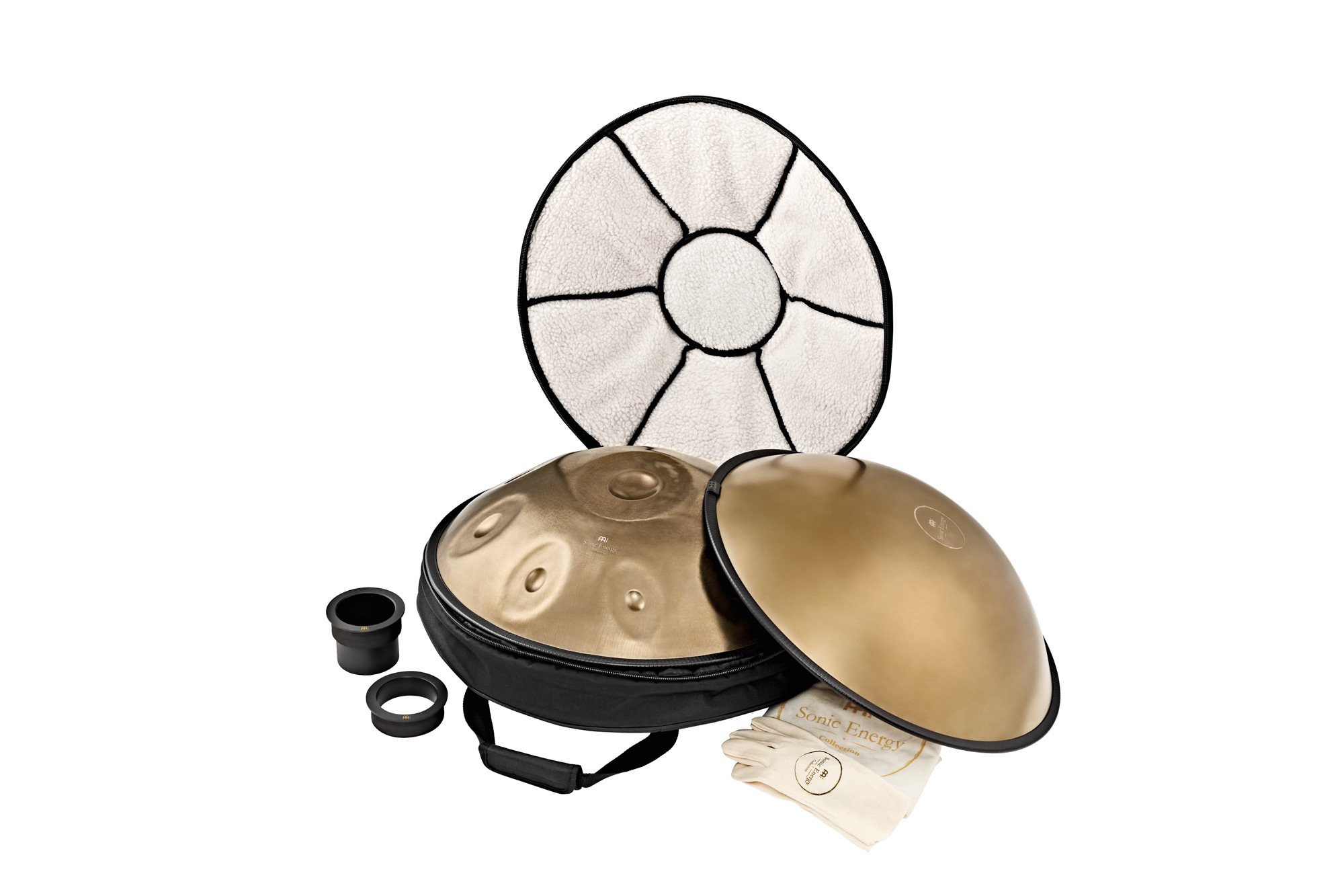 HPSTL90 Sensory Handpan Edelstahl D Kurd 9 Töne 440 Hz - Vintage Gold