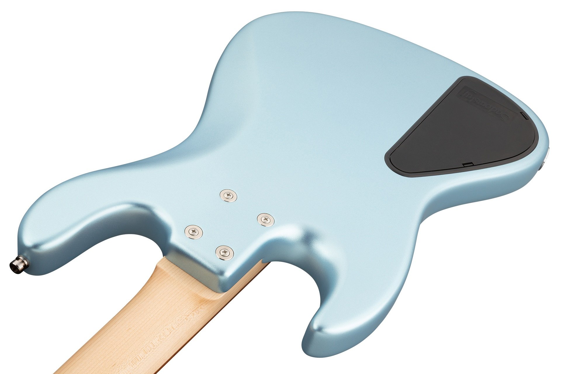 MetroLine 21-Fret Vintage J/J Bass, Red Alder Body, 4-String - Solid Ice Blue Metallic Satin