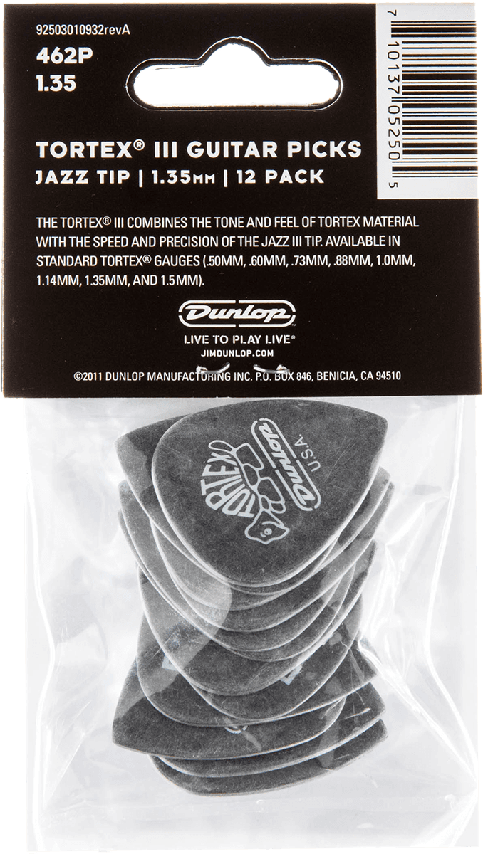 Tortex TIII 1.35 mm , Player's Pack (12 Stck.)