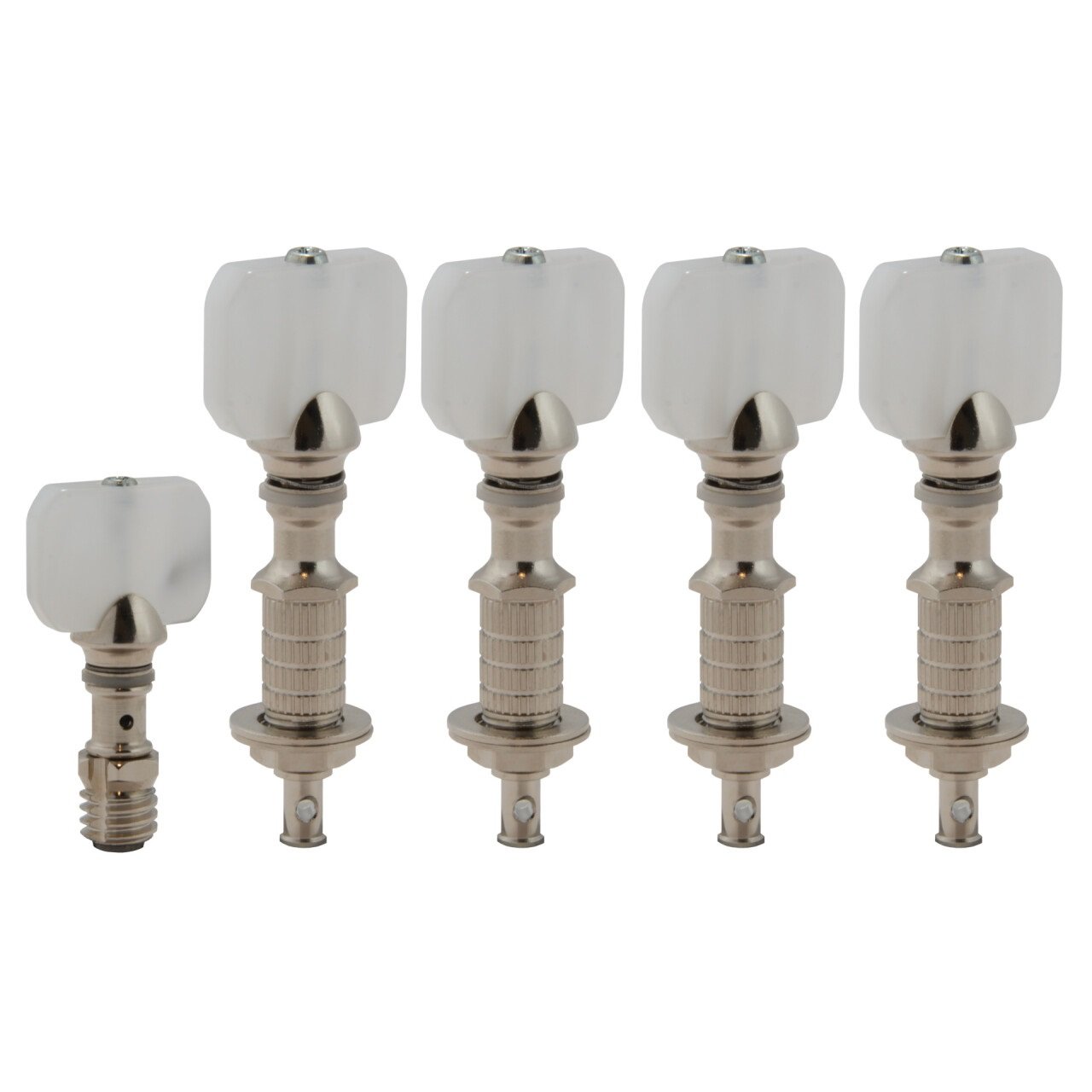 886N Perma Tension Banjo Pegs with Square Pearloid Button - 5 pcs. - Nickel