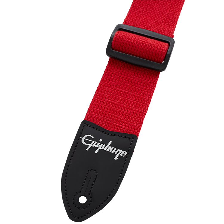 Cotton Guitar Strap, Red