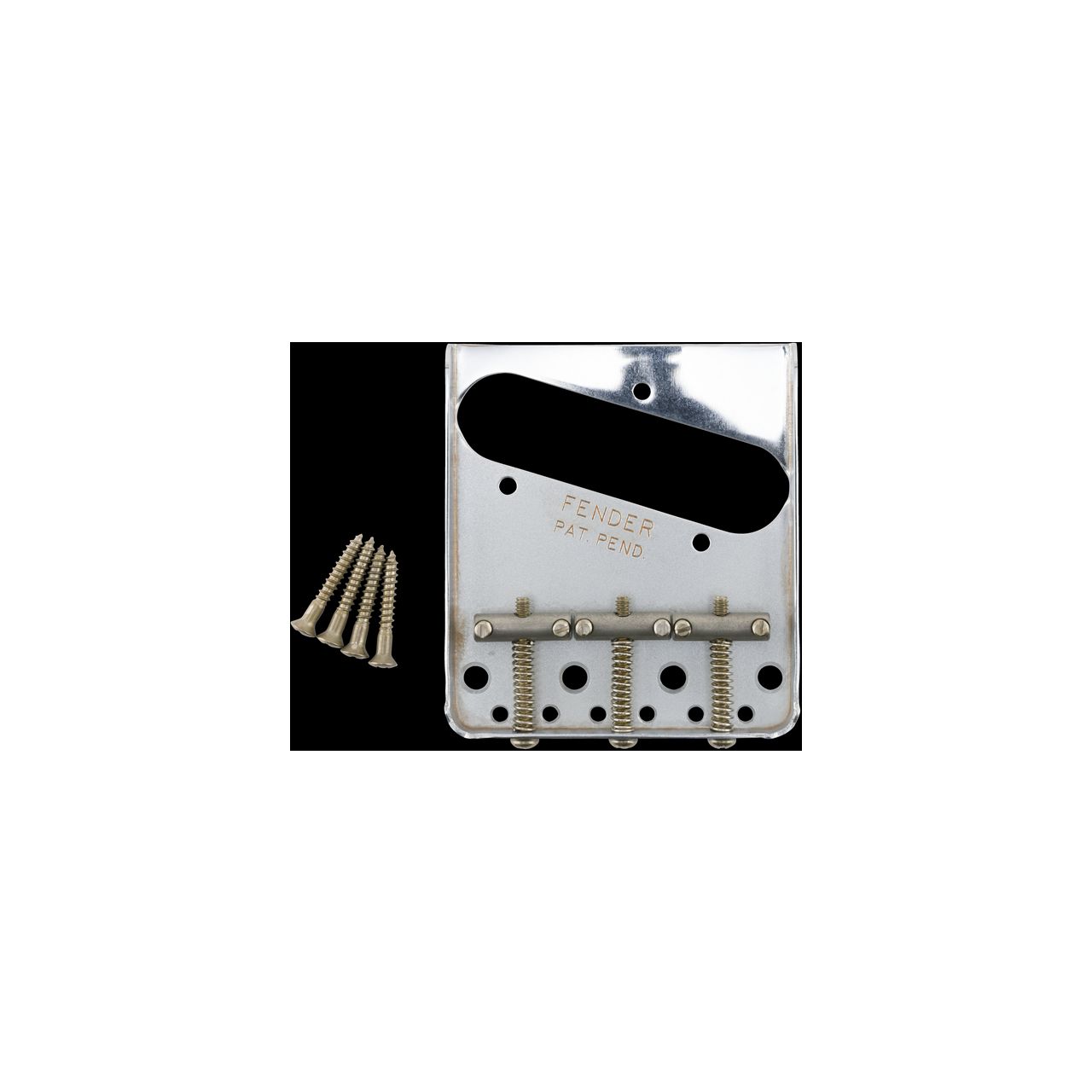 Roadworn Tele Bridge Assembly, Chrome