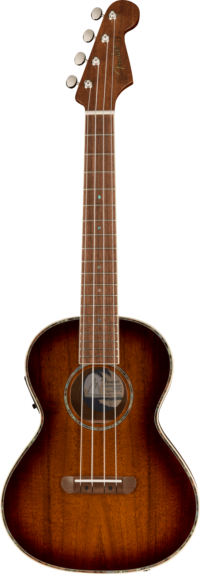 Montecito Tenor Ukulele, Walnut Fingerboard, Shaded Edge Burst