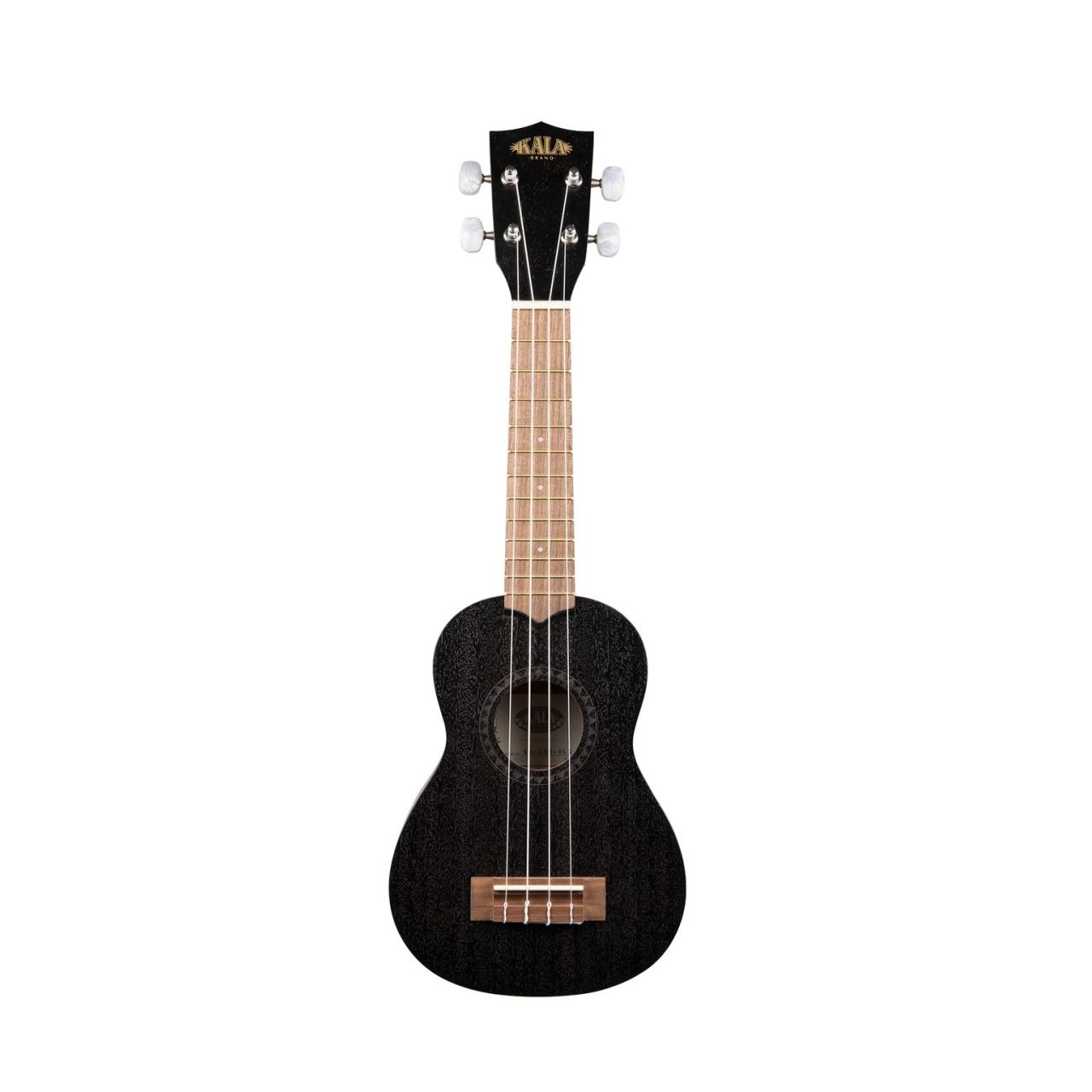 KA-15S BLK Black Satin Mahogany Soprano Ukulele with Bag
