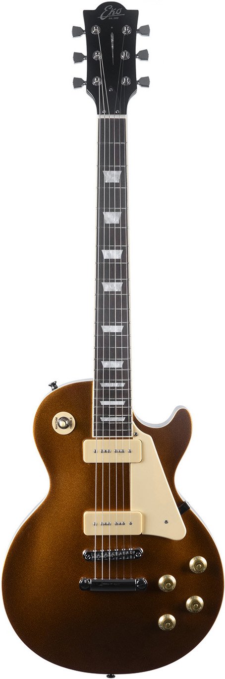 EKO LS-400 E-Gitarre Gold Vorderansicht