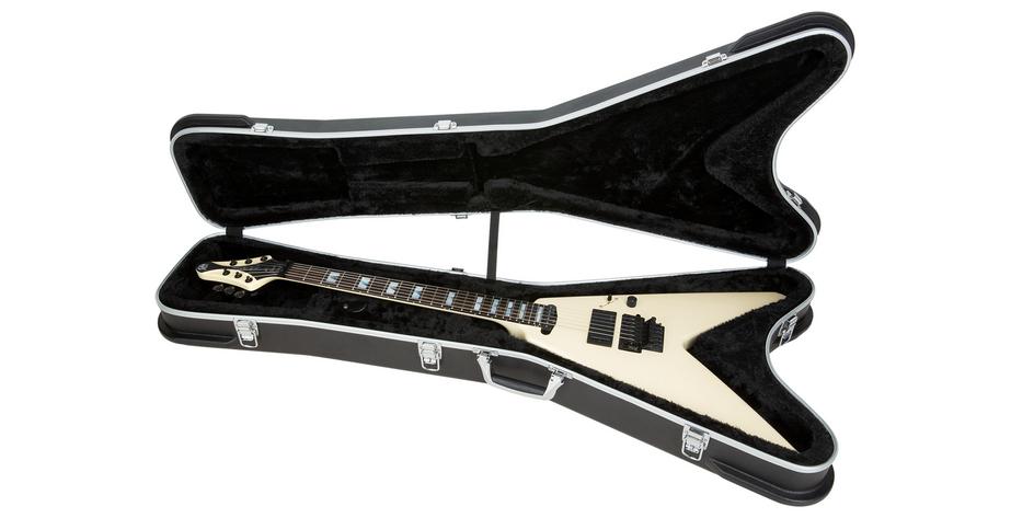 Premium Line - Electric Guitar ABS Case (FV-Style), Curved - Black