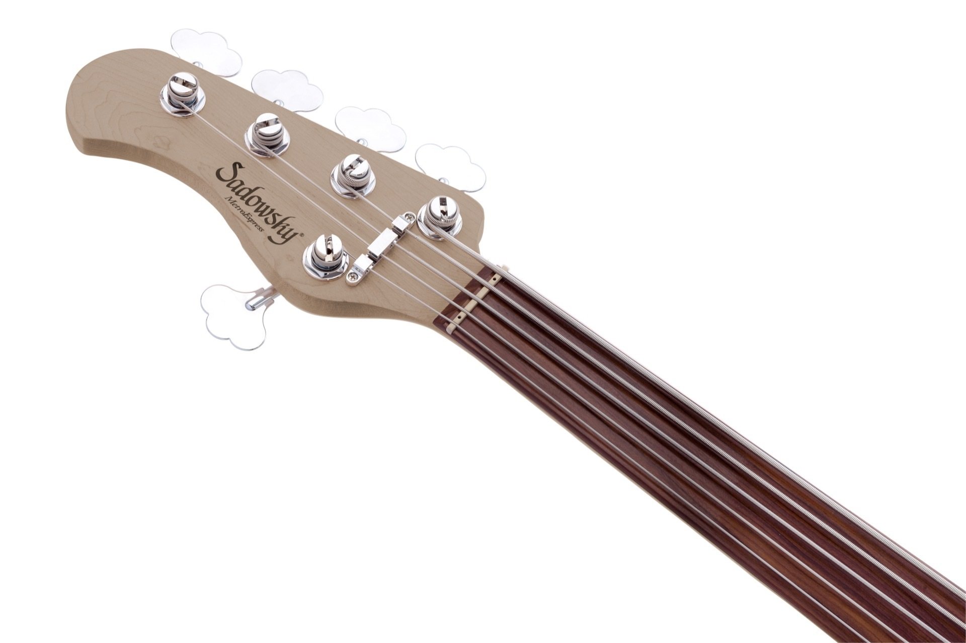 MetroExpress 21-Fret Hybrid P/J Bass, Morado Fingerboard, 5-String, Fretless, Lefthand - Solid Black