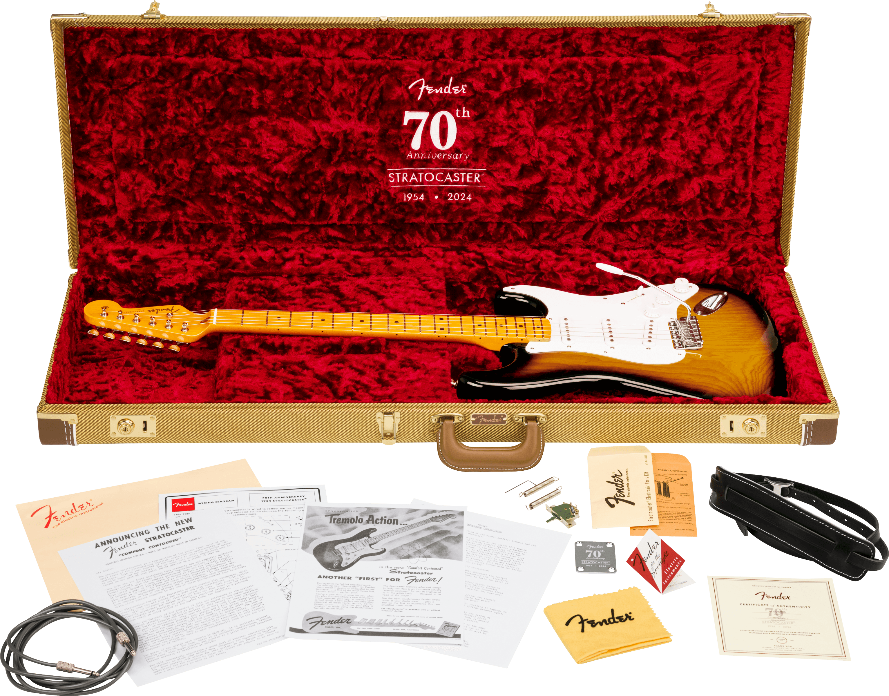 70th Anniversary American Vintage II 1954 Stratocaster®, Maple Fingerboard, 2-Color Sunburst