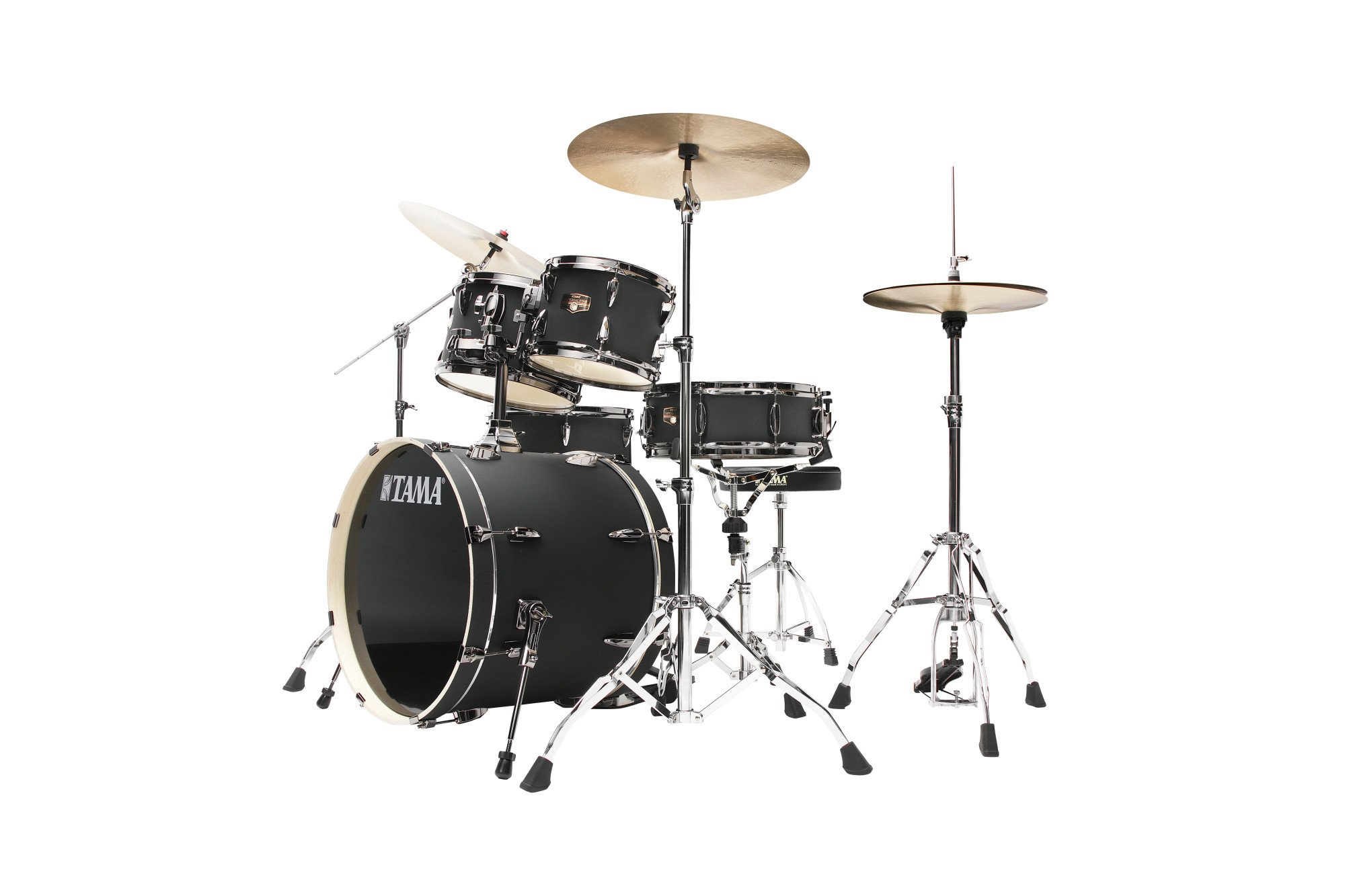 Imperialstar 20" 5pcs Drumset BOB - Blacked Out Nickel HW 