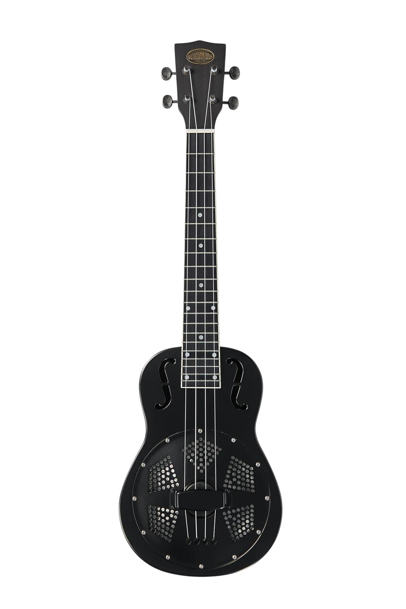 Matte Black Tenor Resonator Ukulele