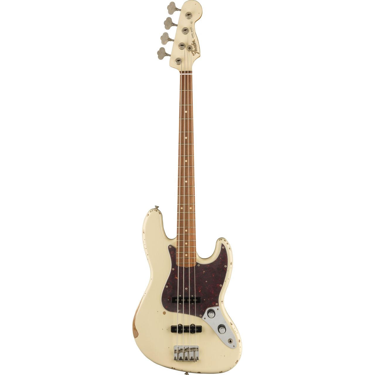 60th Anniversary Roadworn 60s Jazz Bass®, Pau Ferro, Olympic White