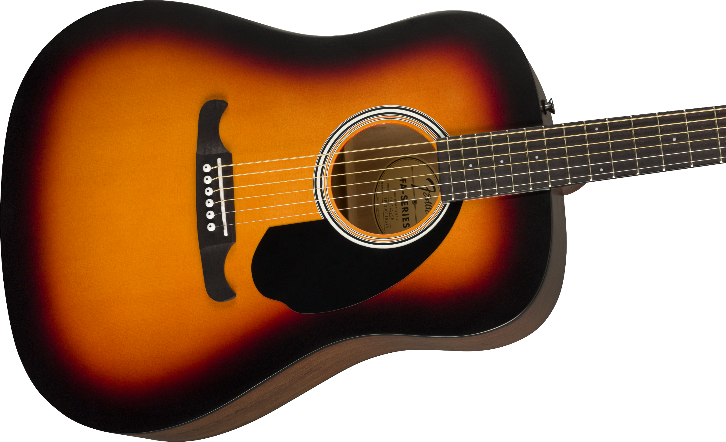 FA-125 Dreadnought Acoustic Pack, Walnut Fingerboard, Sunburst