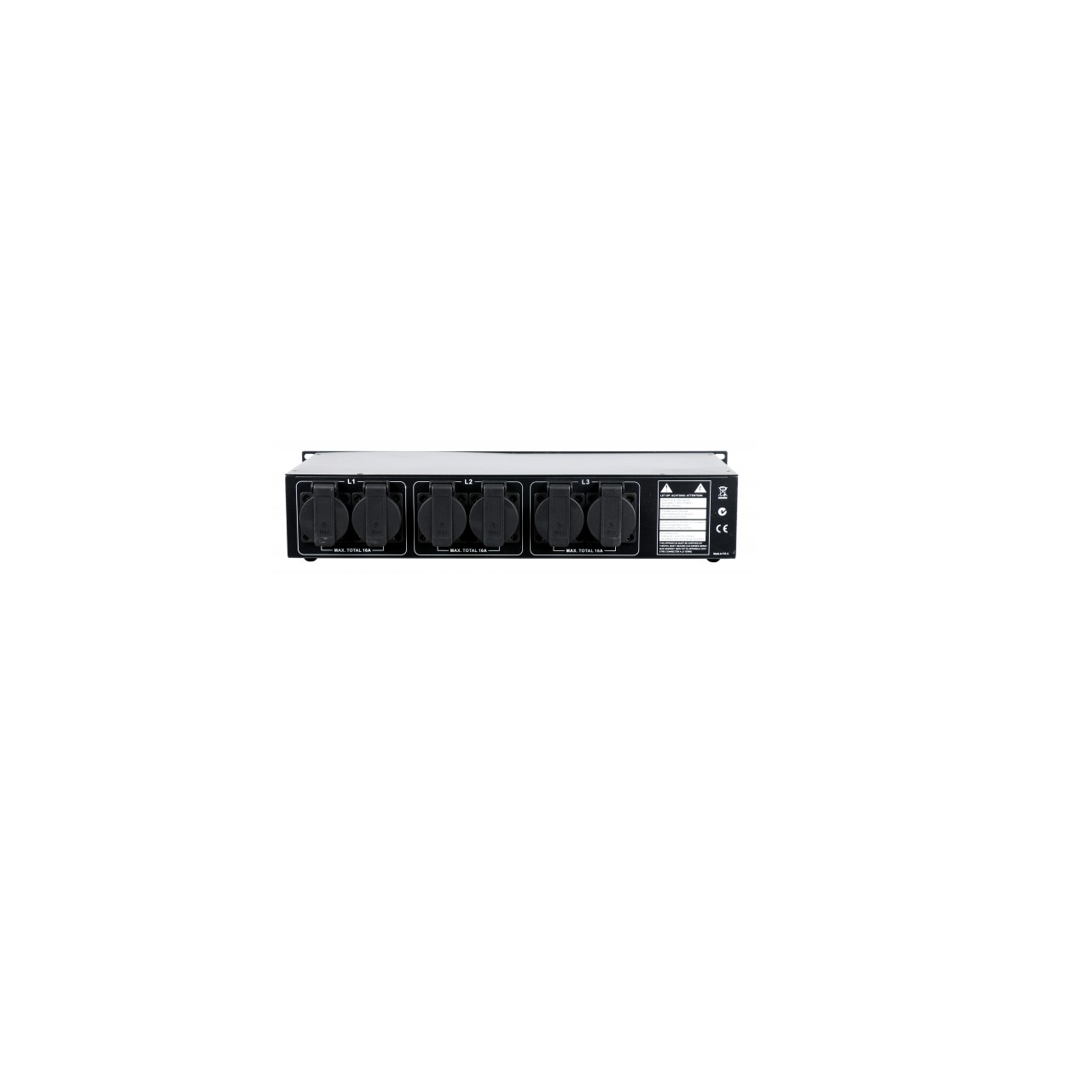 Power Distributor 16 - 1x 16A CEE auf 6x Schutzkontakt