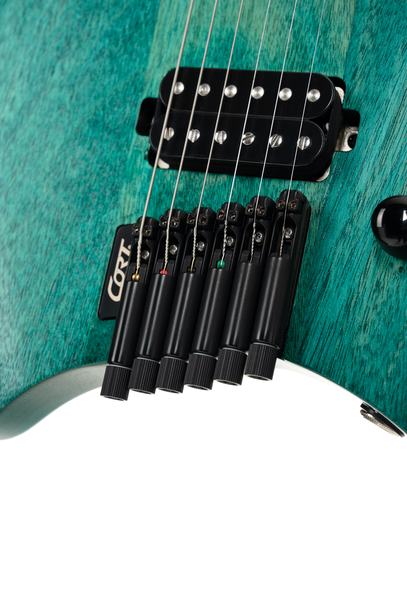 Space G6MS Semi Gloss Turquoise Headless E-Gitarre
