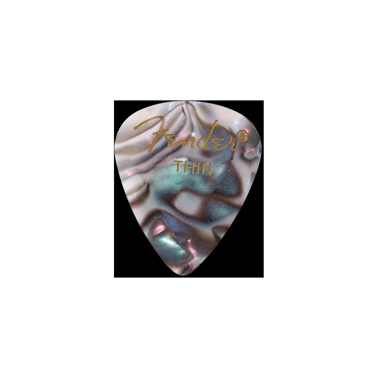 351 Shape Premium Picks, Thin, Abalone, 12 Count