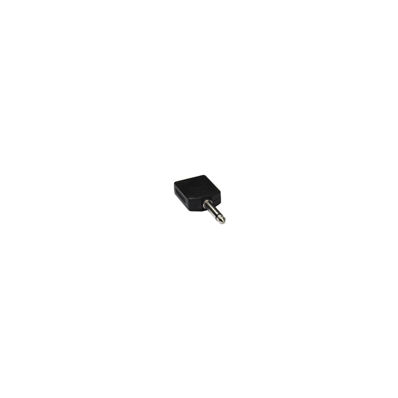 S 55 Y-Adapter, 2x 6,3mm mono Klinkekupplung auf 1x 6,3mm mono Klinkenstecker