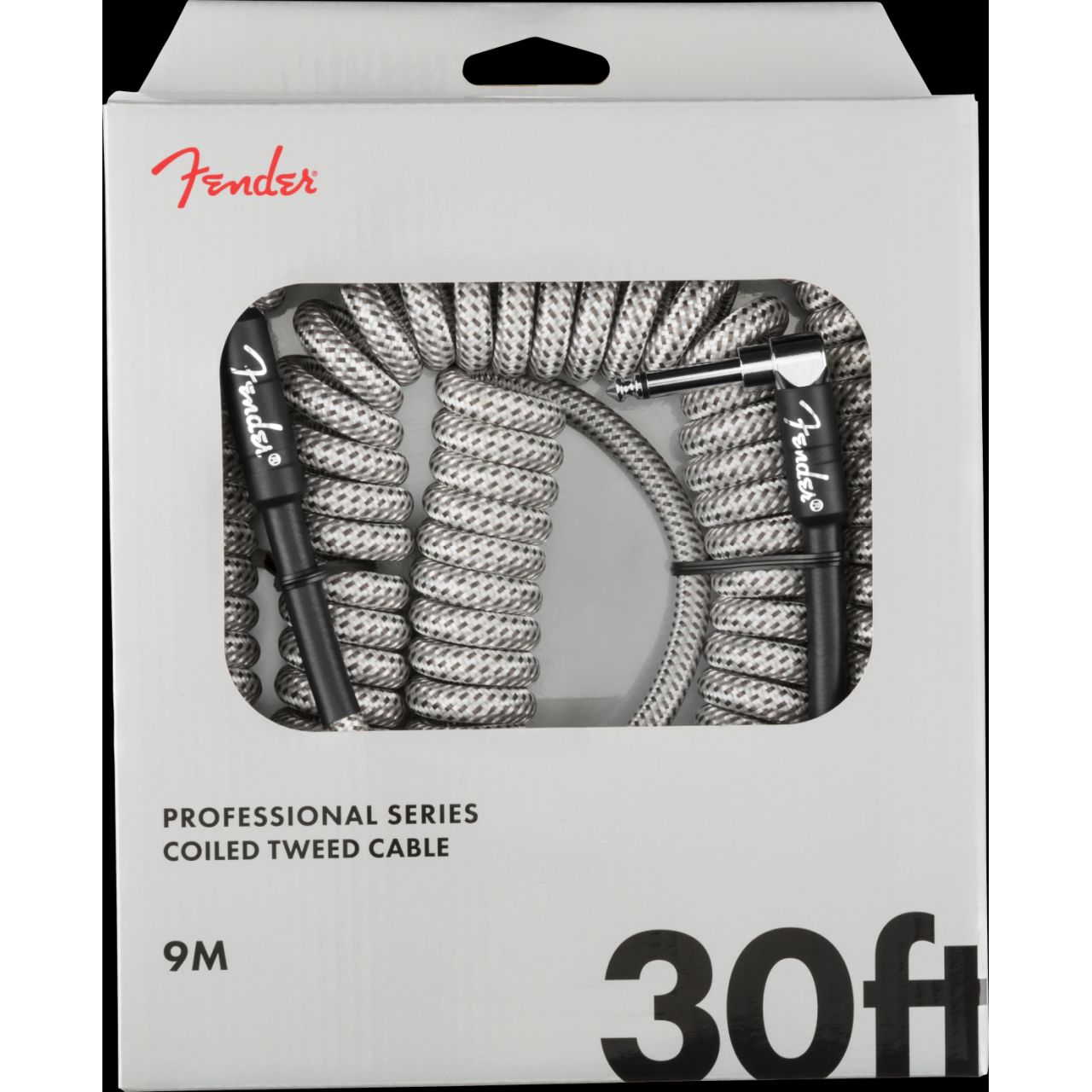 Professional Coil Cable 9m / 30' White Tweed  