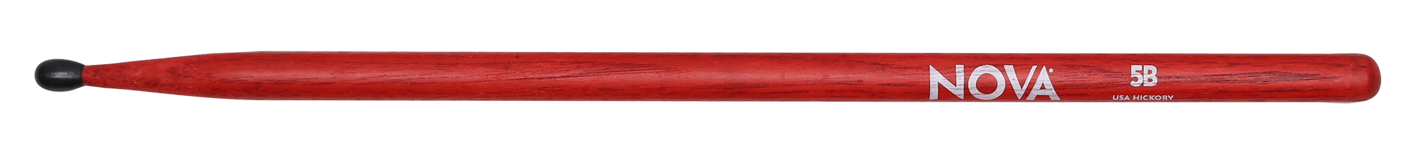 5BNR, Drum Sticks, Nylontip, rot